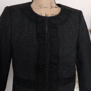 Ann Taylor ladies wool blazer suit jacket - sz 4 - like new!